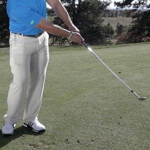 Common chipping faults: low chip shot finish position