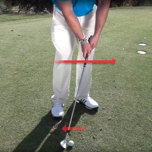 Common chipping faults: A common poor setup position
