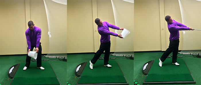 Pick Your Head Up Golf Drill