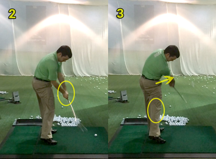 Downswing Position 2 & 3