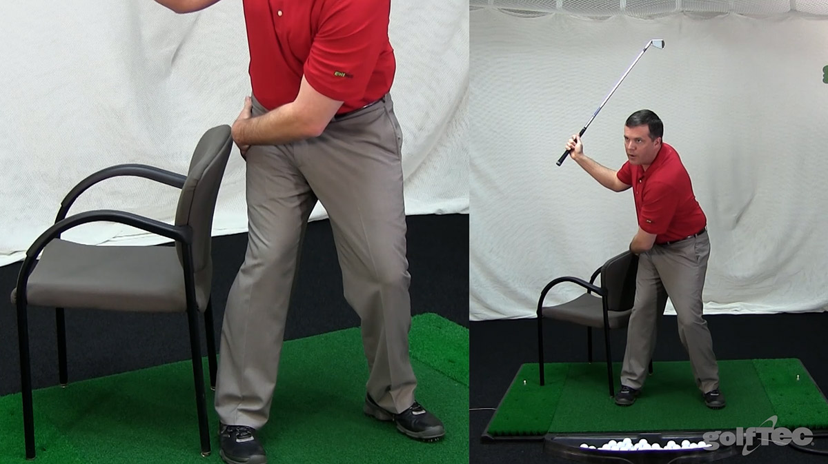 Chair Drill Step 3 The GOLFTEC Scramble