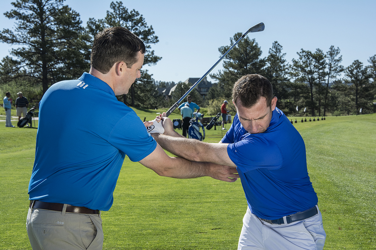 Golf Instruction Video Push It Out to eliminate your "chicken wing" The GOLFTEC Scramble